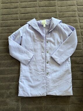 Lavender Button-Up Lightweight Coat